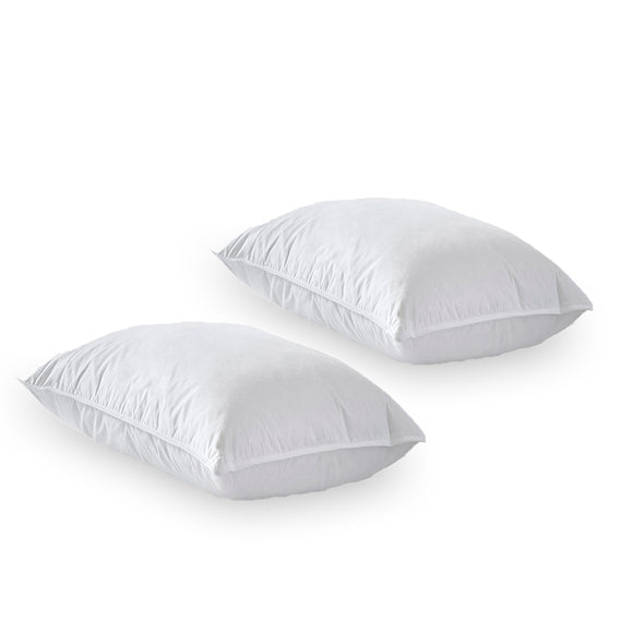 Bounce Back Premium Hotel Quality Anti-Snore Anti-Allergy Polycotton Hollow Fibre Extra Soft Bright White pillows - Fine Fabric Shop